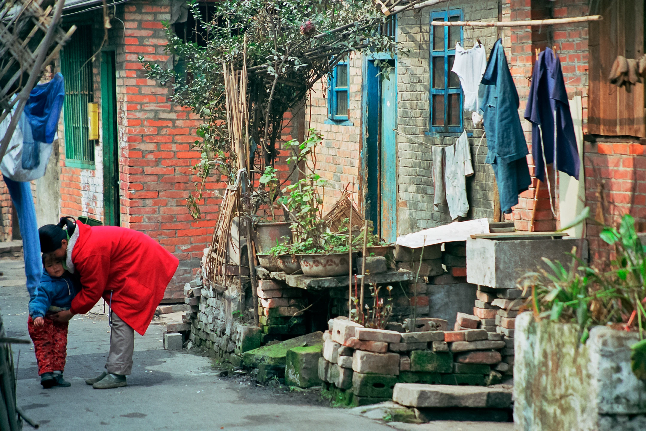 ruelle, Chengdu, Sichuan, Chine