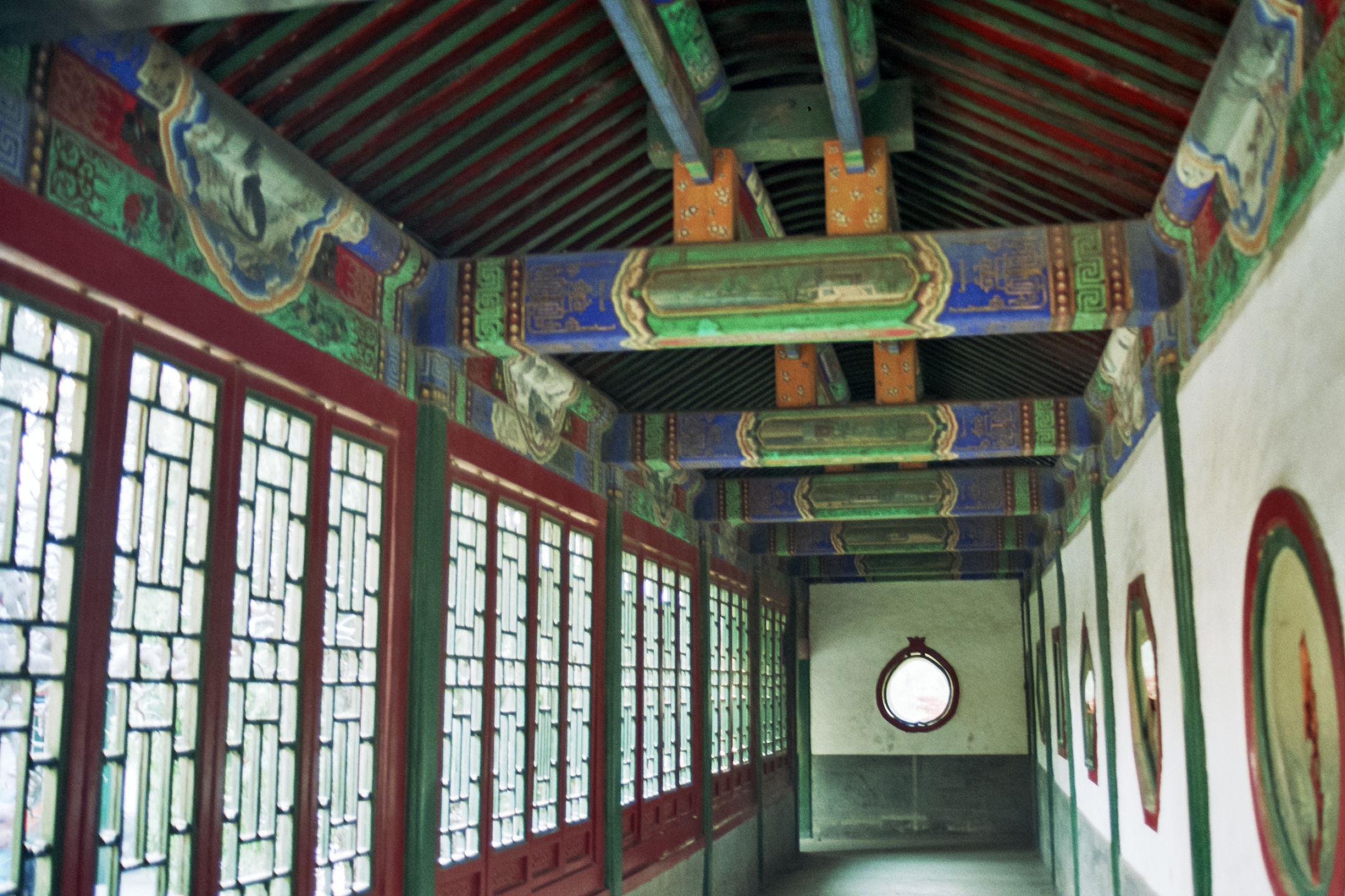 photo : couloir ornementé, Cité Impériale, Pékin, Chine