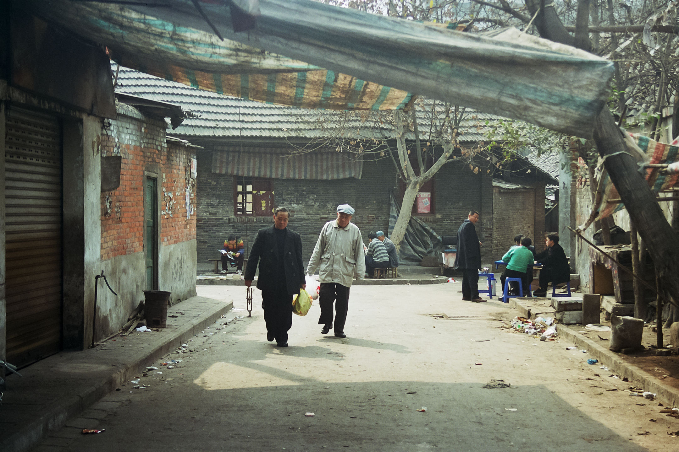 photo : marché, ruelle de Chengdu, Sichuan, Chine