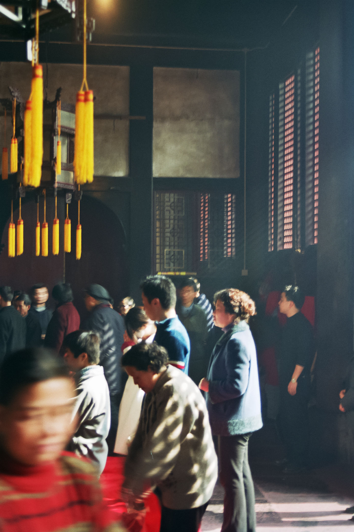 photo : pélerins, temple Wenshu, Chengdu, Chine