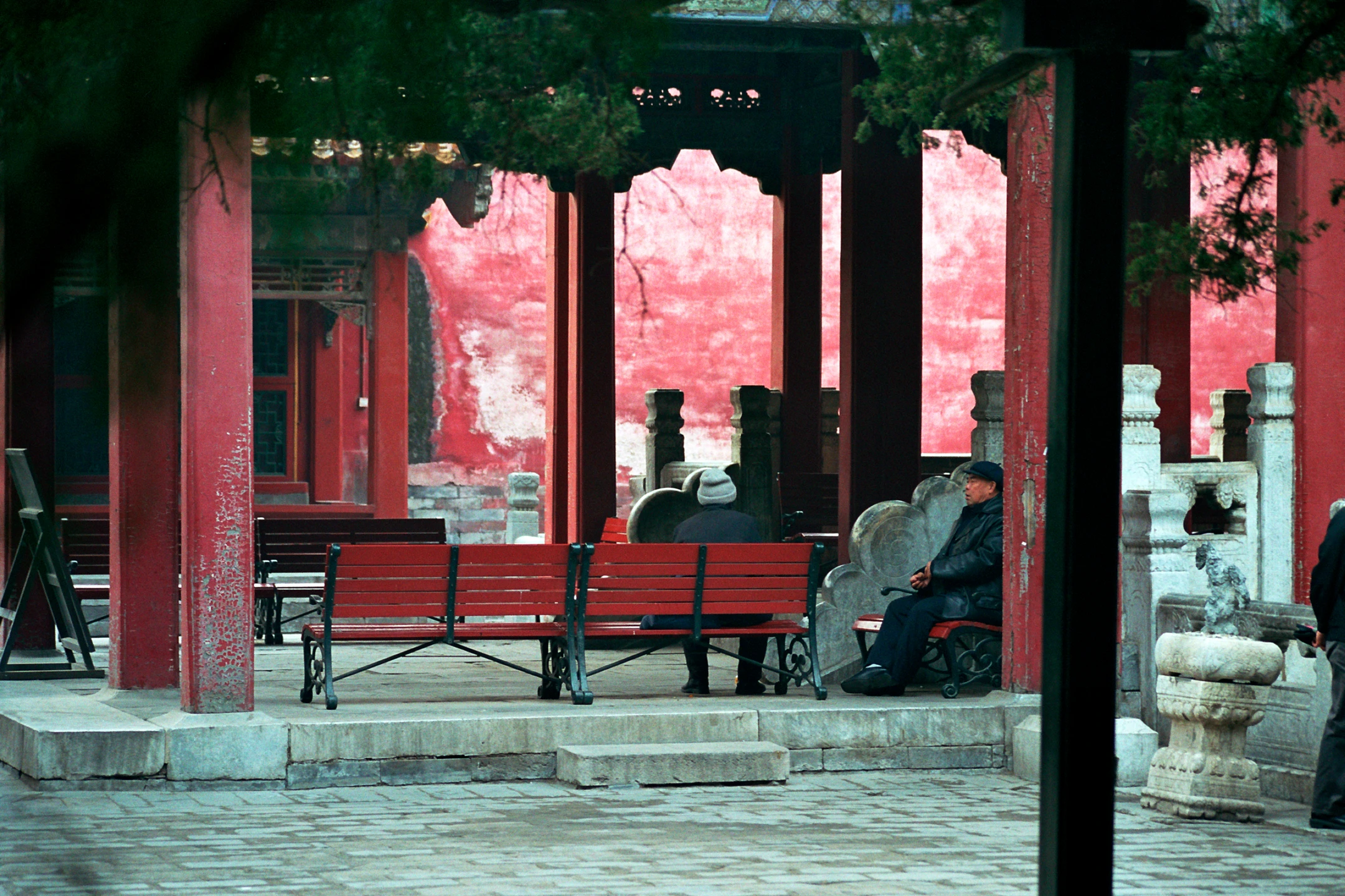 Photo : Cour intérieure de la Cité Interdite, Chine.