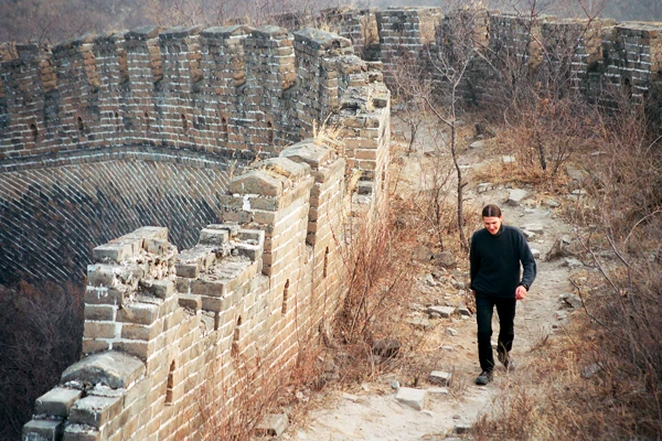 Photo : Grande Muraille et Raphaël, Chine.