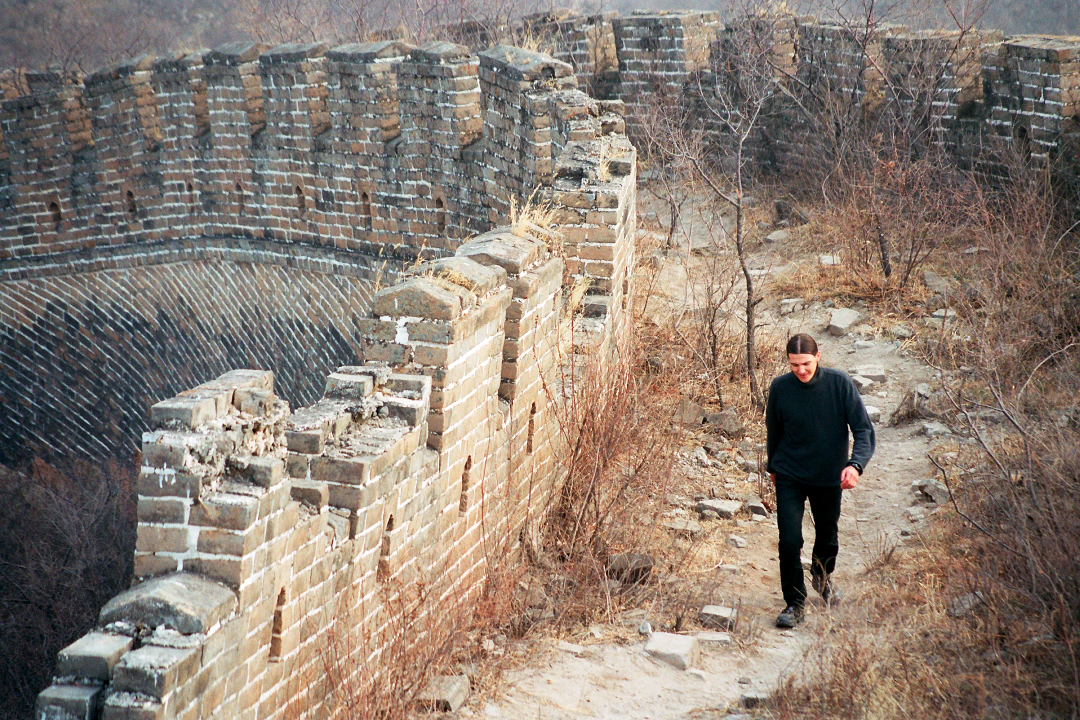 Photo : Grande Muraille et Raphaël, Chine.