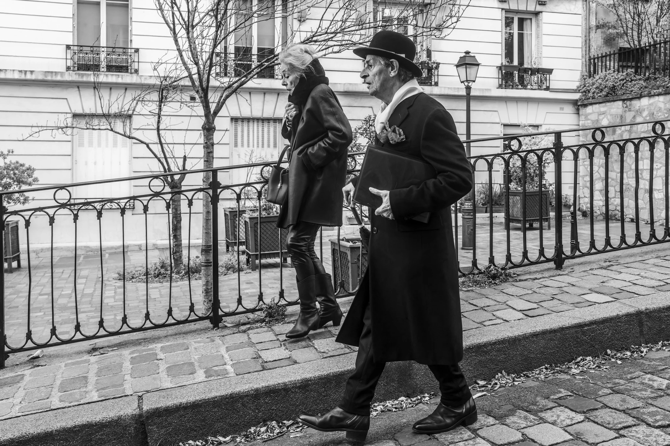 Street photo Paris : Montmartre, Rue Norvins.