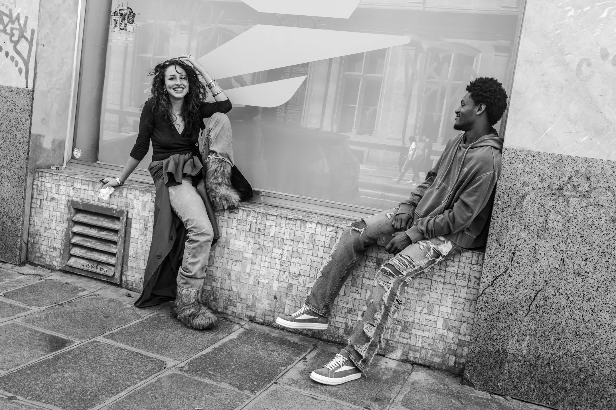 Street photo Paris : Rue Saint-Martin, Poste.