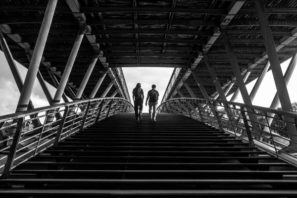 Street photo Paris : Port des Tuileries, Passerelle Léopold-Sédar-Senghor.