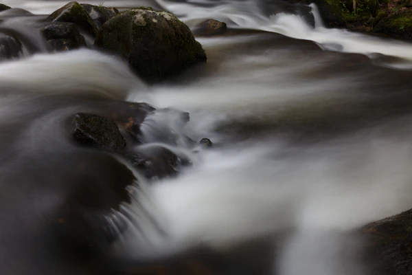 Photo : Ruisseau Rudlin en filé statique, Vosges.