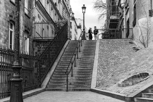 Street photo : France, Paris, Montmartre, Rue André Barsacq.