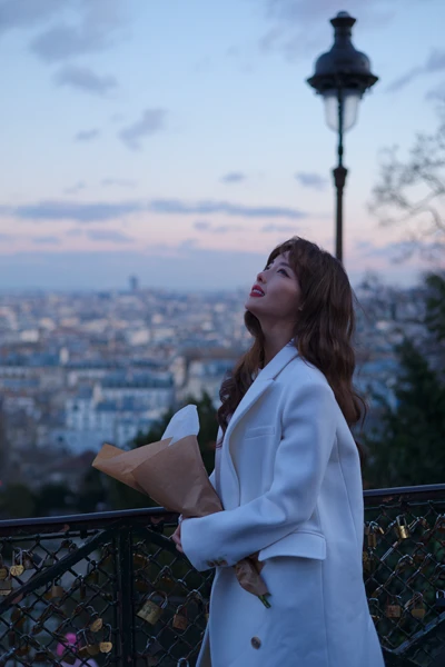 Street photo : Vue depuis le Sacré-Cœur – France, Paris, Montmartre.