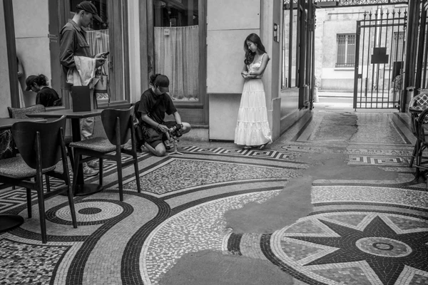 Street photo : France, Paris, Galerie Vivienne, 4 Rue des Petits-Champs.