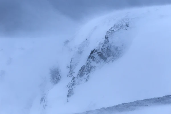 Photo : Paysage minéral dans les Vosges en hiver, Vosges.